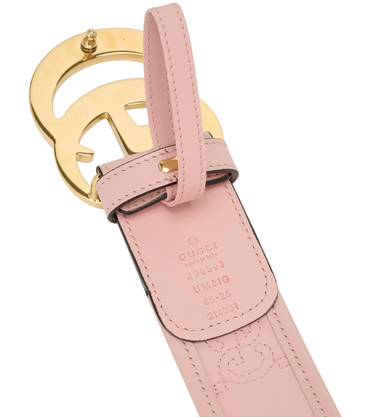 Gucci GG Marmont Quilted Belt, &pound;170, Accessories, Pink, Leather, Other view