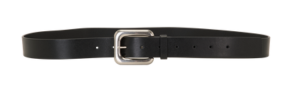 Bottega Veneta Buckle Belt, &pound;150, Accessories, Black, Leather, Front view