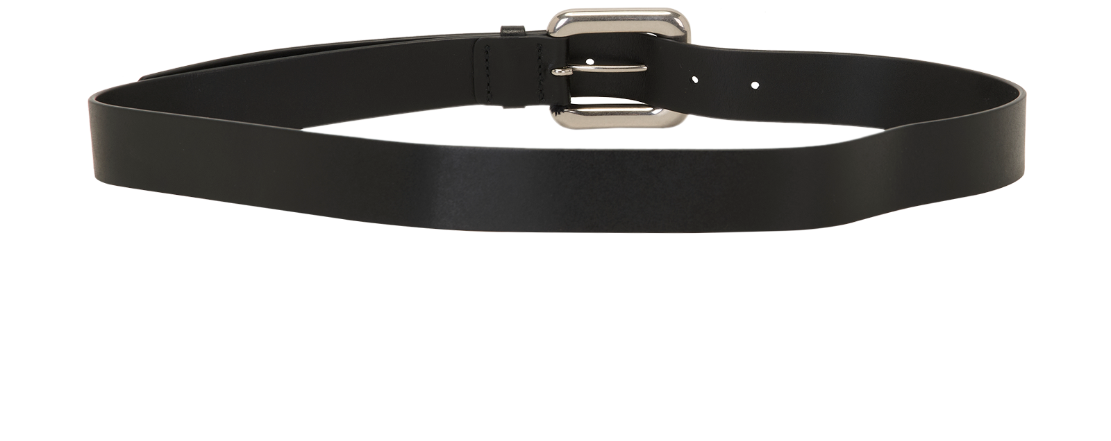 Bottega Veneta Buckle Belt, &pound;150, Accessories, Black, Leather, Back view