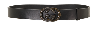Gucci GG Marmont Belt, &pound;110, Accessories, Black, Leather, Front view