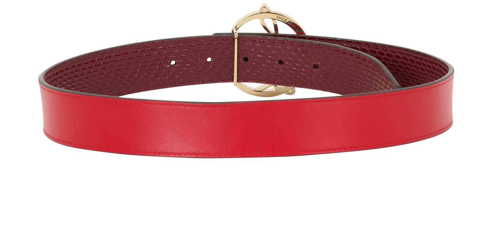 Christian Louboutin Reversible Belt, &pound;220, Accessories, Red, Leather, Other view