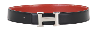 Hermes Constance Reversible Belt, &pound;450, Accessories, Black/Brown, Leather, Front view