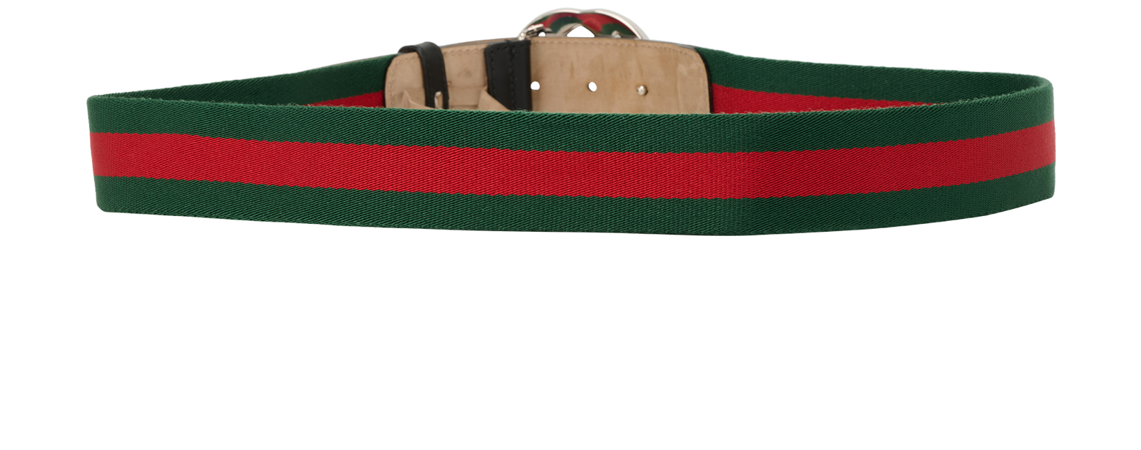 Gucci Interlocking G Web Belt, &pound;195, Accessories, Black/Green/Red, Canvas, Back view