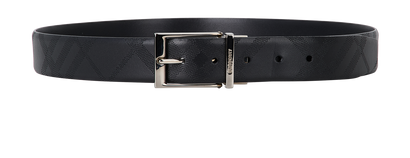 Burberry Reversible Embossed Check Belt, front view