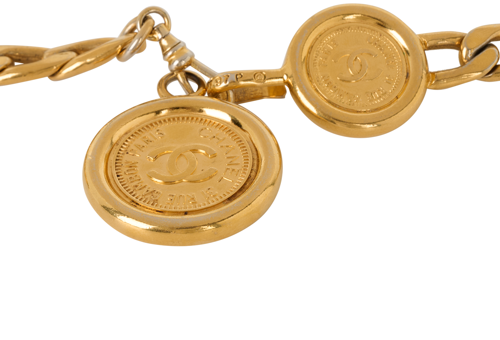 Chanel 97P 31 Rue Medallion Chain Belt, &pound;750, Accessories, Gold, Brass, Other view