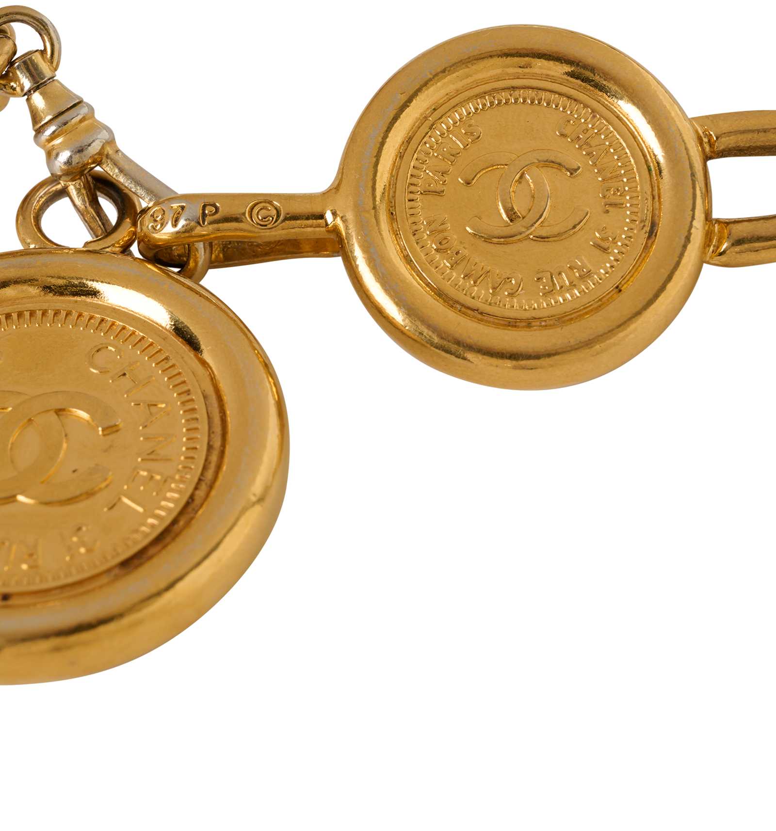 Chanel 97P 31 Rue Medallion Chain Belt, &pound;750, Accessories, Gold, Brass, Other view
