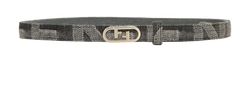 Fendi Skinny Belt, Canvas, Grey, 40cm, 2*