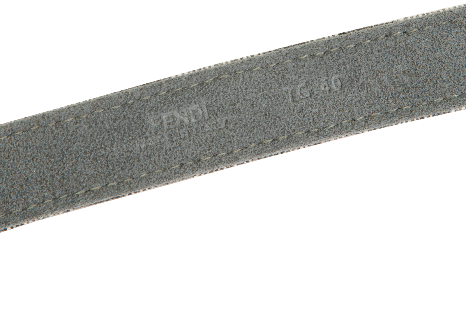 Fendi Skinny Belt, &pound;120, Accessories, Grey, Canvas, Other view