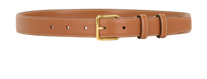 Celine 25MM Belt, &pound;180, Accessories, Tan, Leather, Front view