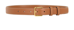 Celine 25MM Belt, Leather, Tan, Sz 70, B, 2*