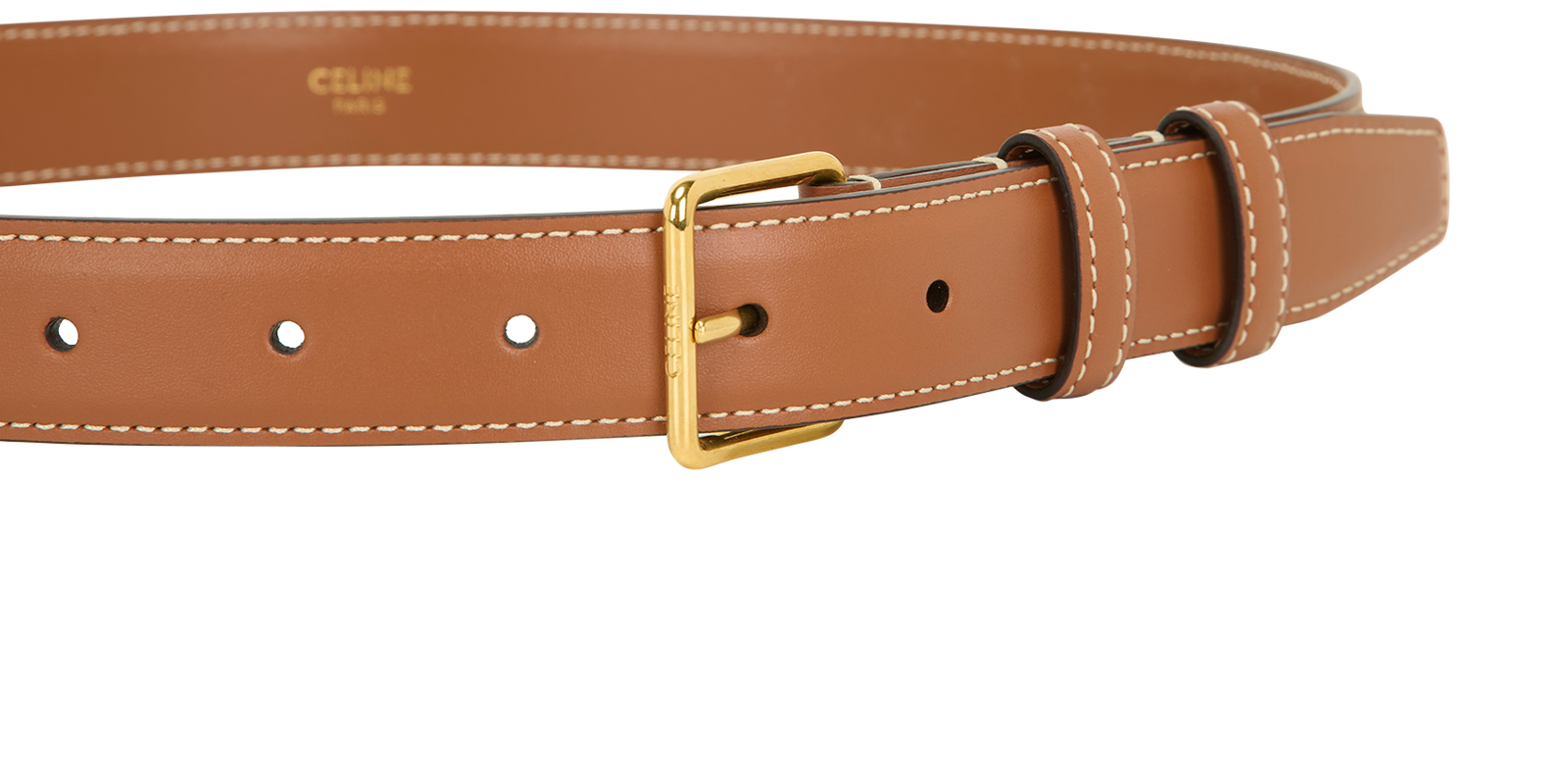 Celine 25MM Belt, &pound;180, Accessories, Tan, Leather, Other view