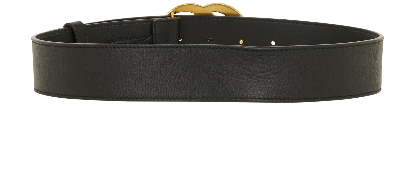 Gucci GG Marmont Pearl Wide Belt, &pound;210, Accessories, Black, Leather, Back view
