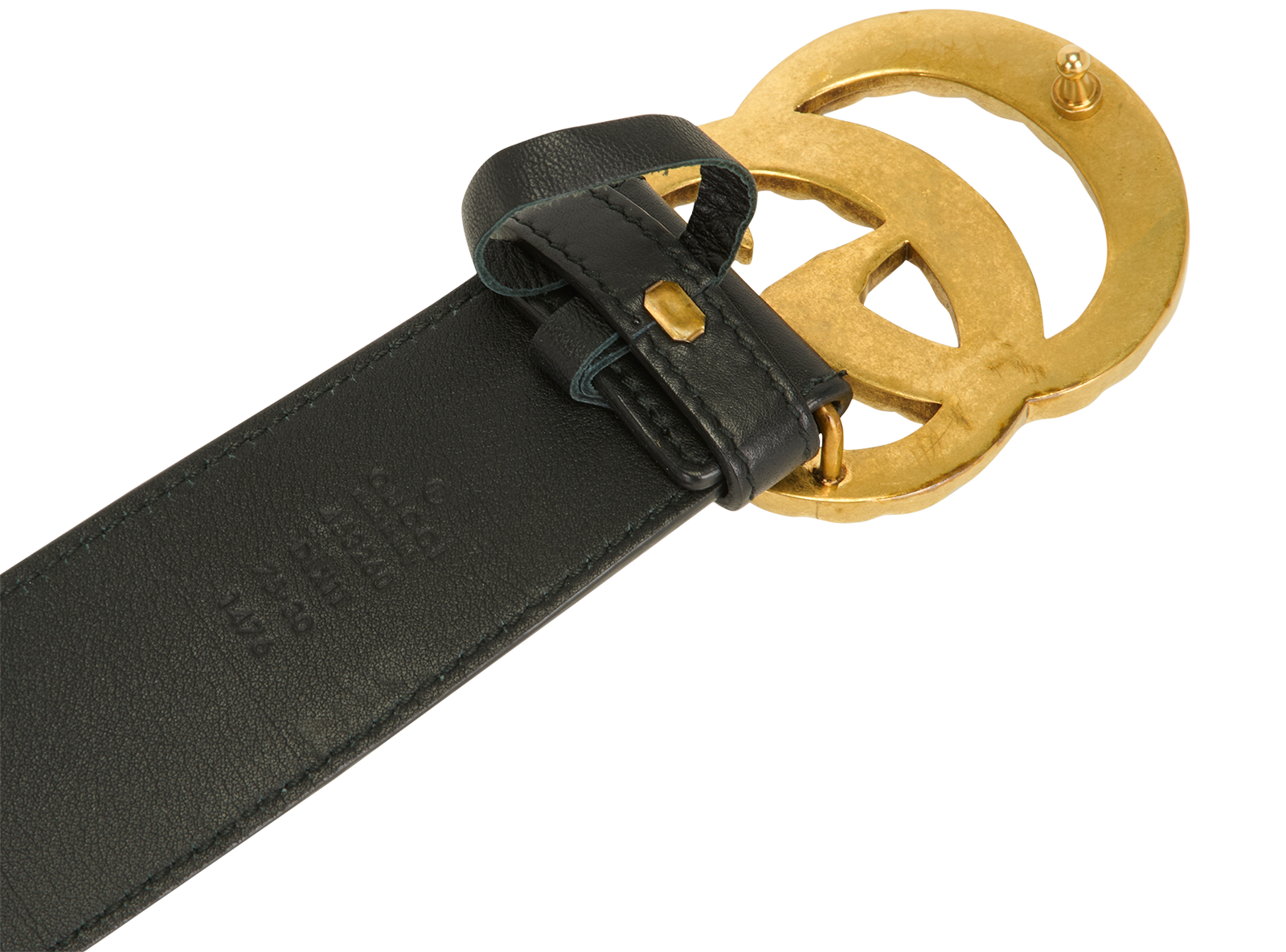 Gucci GG Marmont Pearl Wide Belt, &pound;210, Accessories, Black, Leather, Other view