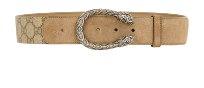 Gucci GG Dionysus Belt, &pound;190, Accessories, Beige, Canvas/Leather, Front view