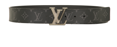 Louis Vuitton LV Initial Belt, &pound;295, Accessories, Black/Grey, Canvas, Front view