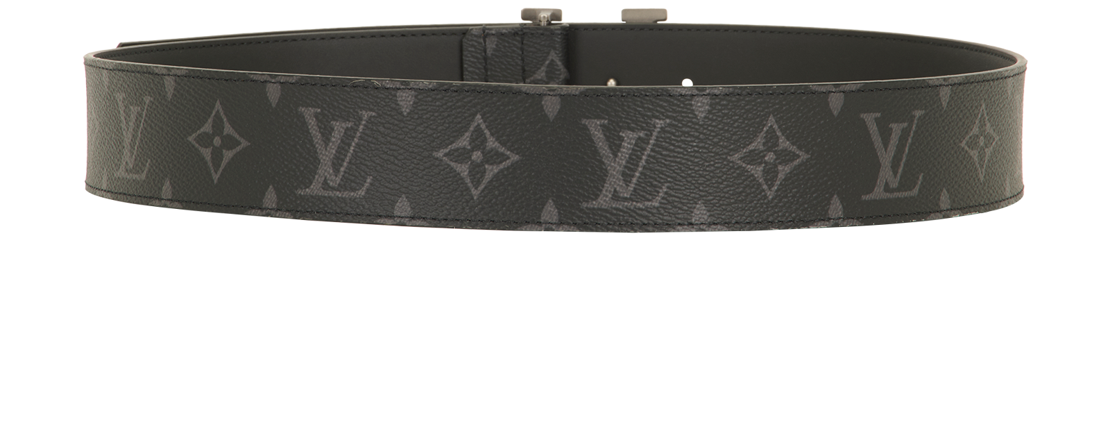 Louis Vuitton LV Initial Belt, &pound;295, Accessories, Black/Grey, Canvas, Back view