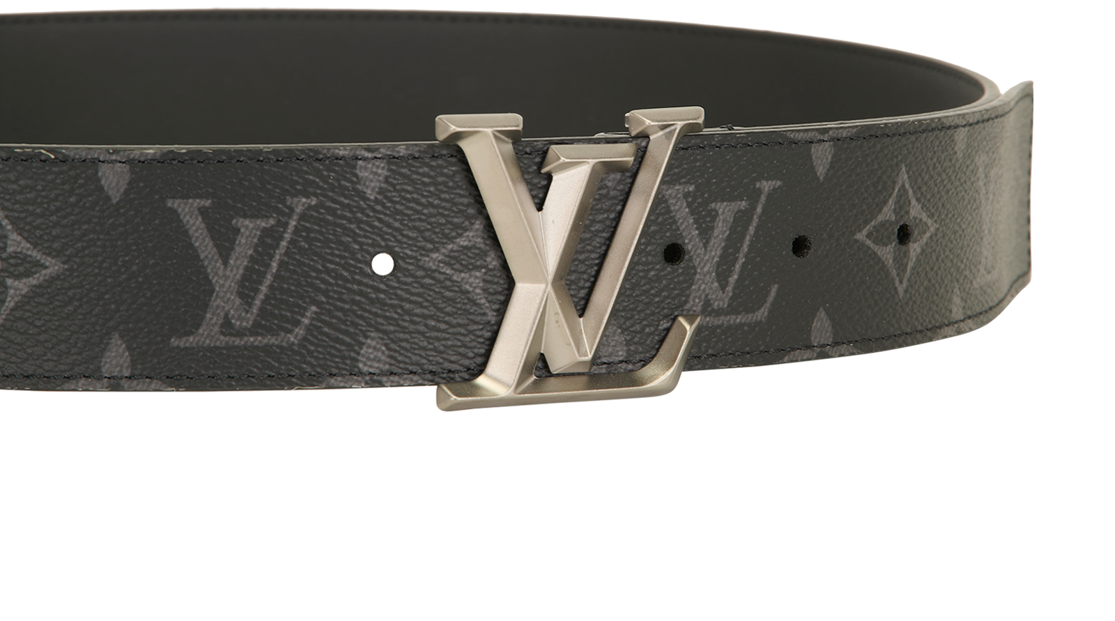 Louis Vuitton LV Initial Belt, &pound;295, Accessories, Black/Grey, Canvas, Other view