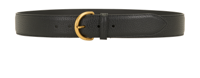 Gucci Buckle Belt, &pound;190, Accessories, Black, Leather, Front view