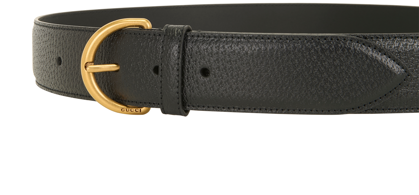 Gucci Buckle Belt, &pound;190, Accessories, Black, Leather, Other view