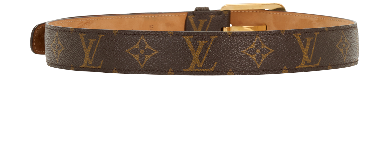 Louis Vuitton Belt, &pound;210, Accessories, Brown, Canvas/Leather, Back view