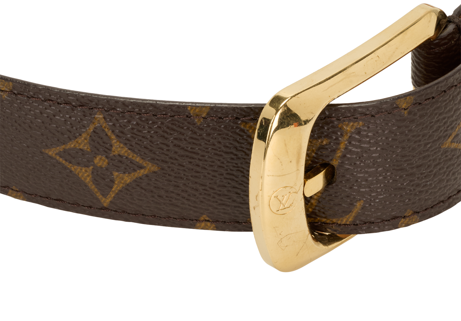 Louis Vuitton Belt, &pound;210, Accessories, Brown, Canvas/Leather, Other view