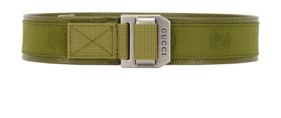 Gucci Off The Grid Belt, &pound;150, Accessories, Green, Canvas, Front view