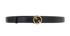 Gucci Blondie Belt, &pound;195, Accessories, Black, Leather, Front view