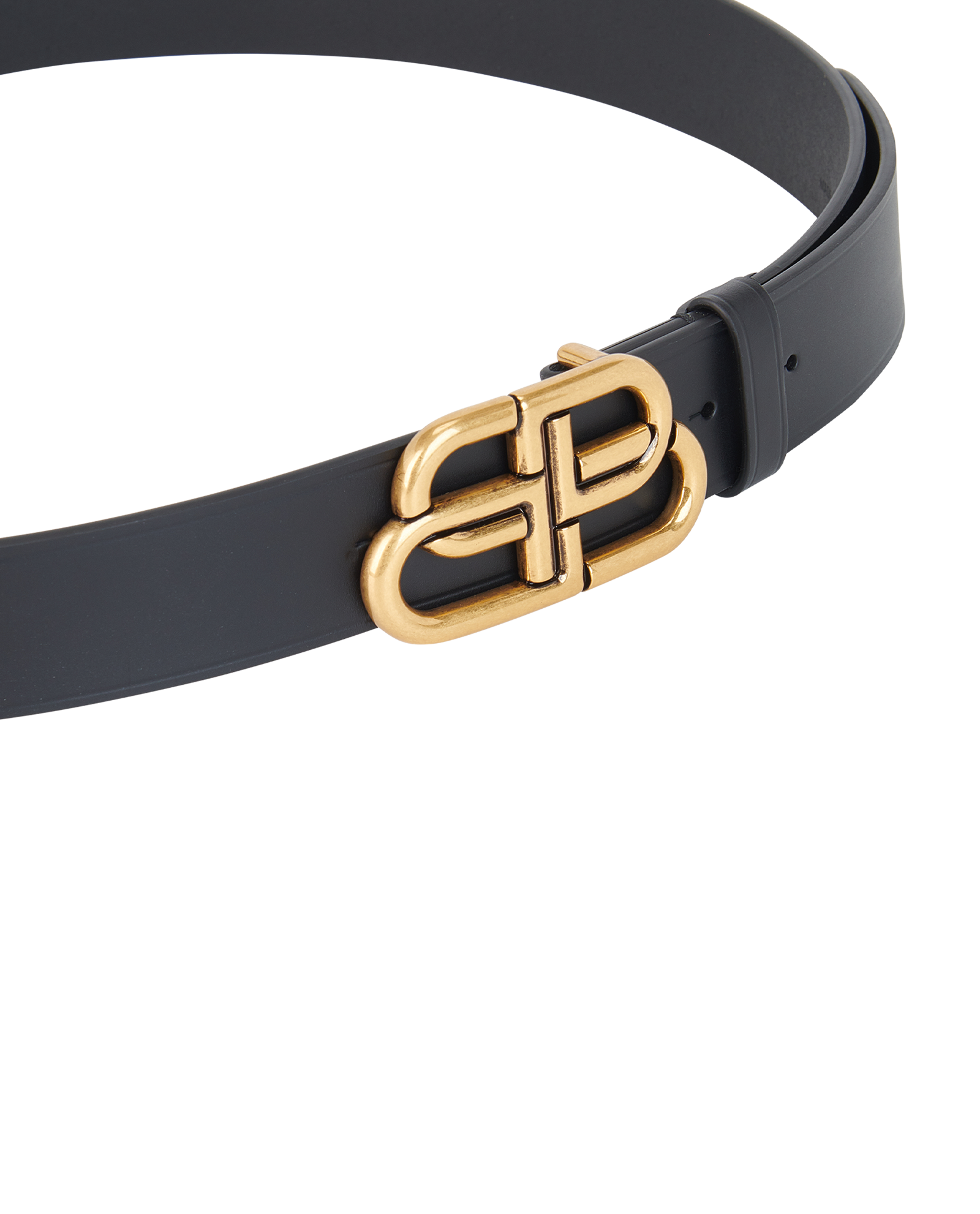 Balenciaga BB Belt, &pound;195, Accessories, Black, Leather, Other view