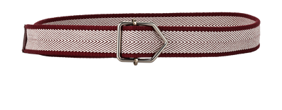 Bottega Veneta Belt, £60, Accessories, Burgundy, Fabric, Front view