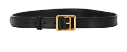 Burberry Belt, Leather, Black, 85cm, MIR, DB, 2*