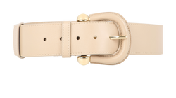 Burberry Wide Belt, Leather, Beige, 80cm, DB, 2*