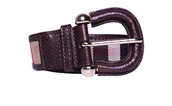 Burberry Checked Buckle Belt,Canvas/Leather,ITGIOLIN4FIR,3