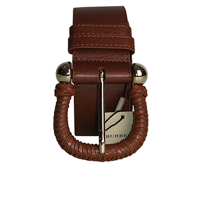 Woven Buckle Belt, front view