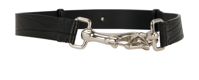 Burberry Equestrian Belt, &pound;160, Accessories, Black, Leather, Front view