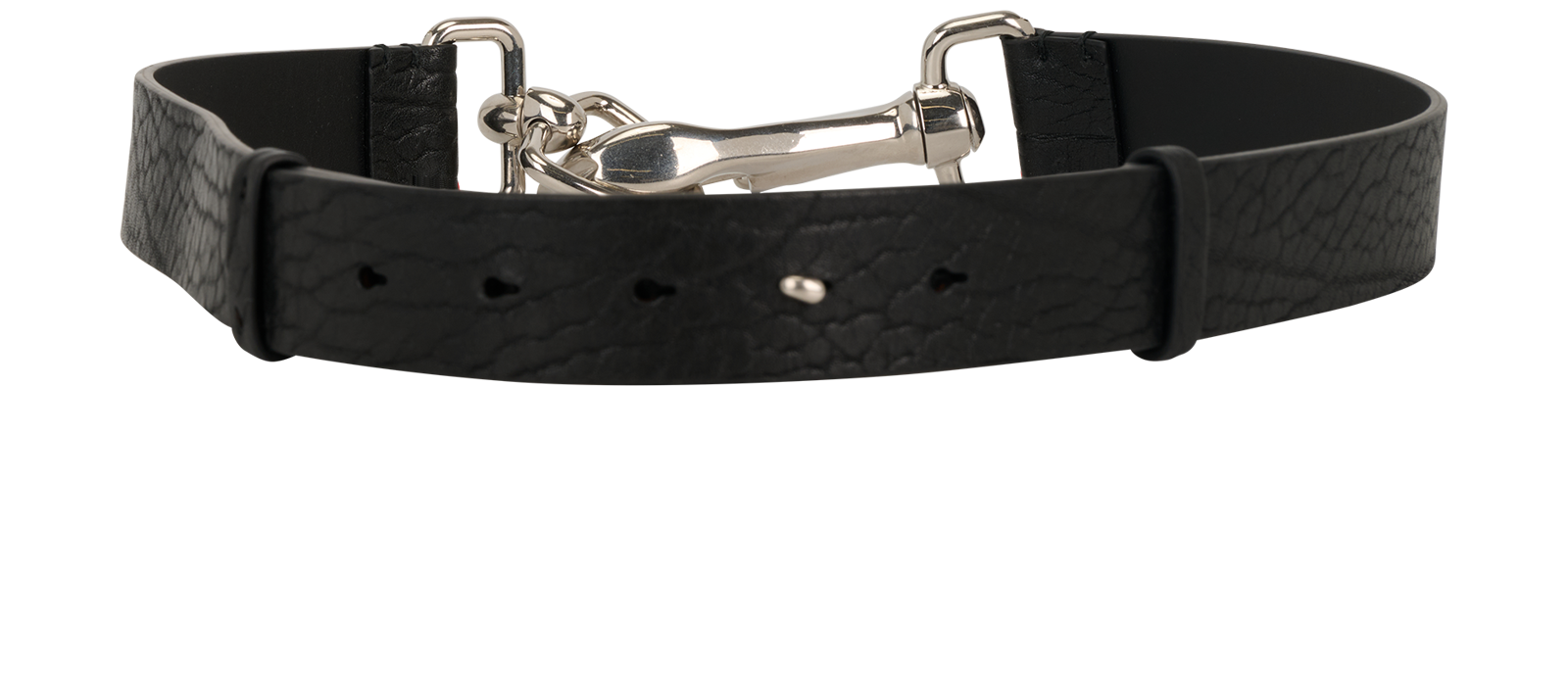 Burberry Equestrian Belt, &pound;160, Accessories, Black, Leather, Back view