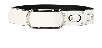 Burberry Belt, £110, Accessories, White, Leather, Front view
