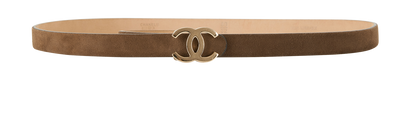 Chanel CC Logo Skinny Belt, front view