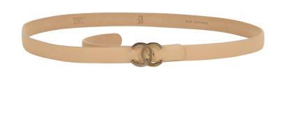 Chanel CC Logo Skinny Belt, front view