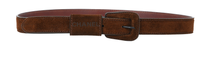 Chanel Logo Embossed Belt, front view