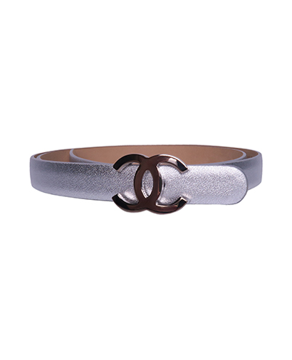 Chanel CC Logo Skinny Belt, front view