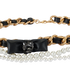 Chanel 20A Bow & Pearl Chain Belt, £650, Accessories, Black/Gold, Leather, Other view