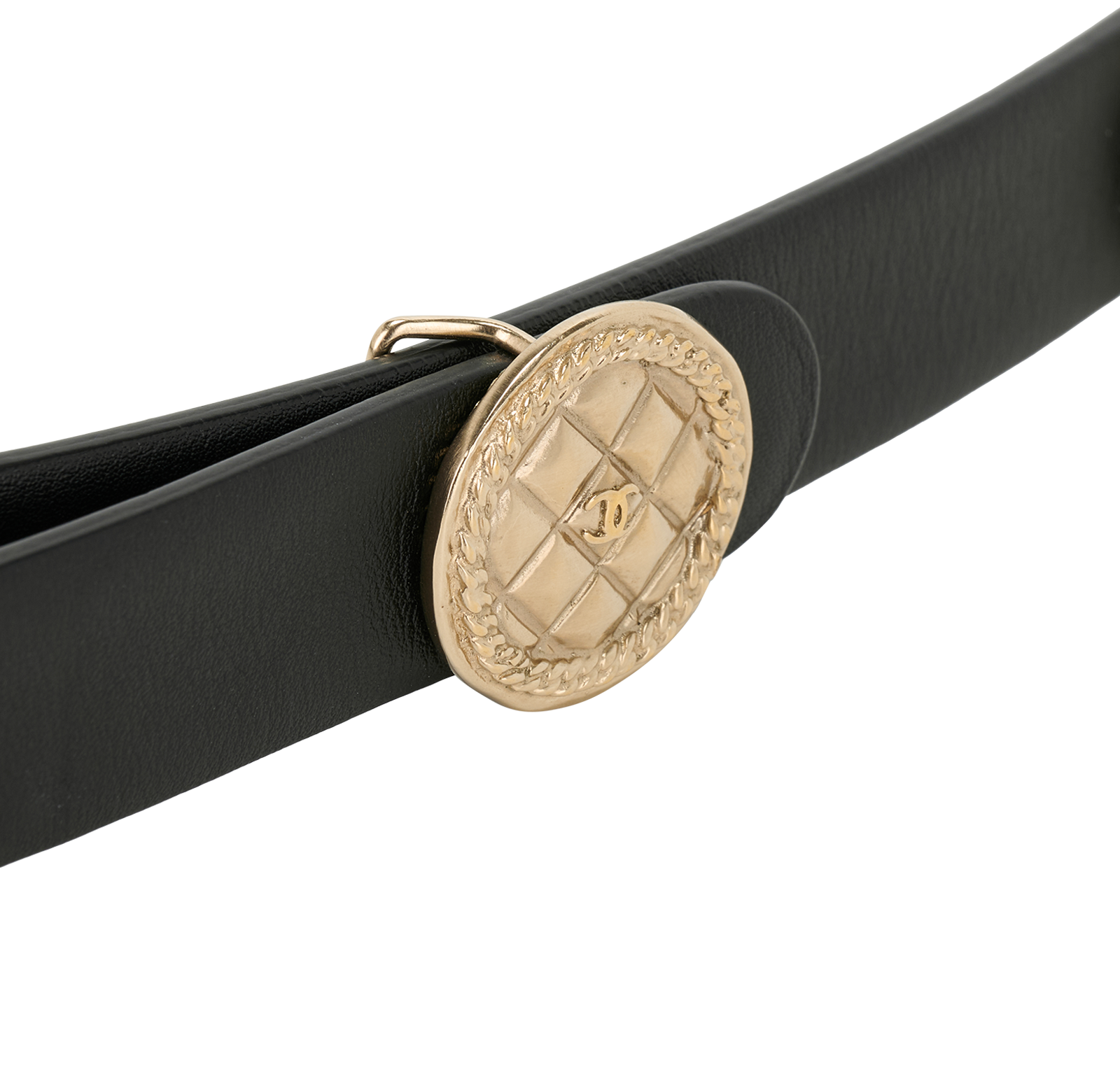 Chanel B15K Coin Belt, &pound;550, Accessories, Black, Leather, Other view