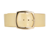 Chanel 08C Wide Belt, &pound;290, Accessories, Yellow, Patent Leather, Front view