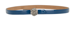 Chanel Camellia Belt, Patent, Blue, 75cm, MII, 3*