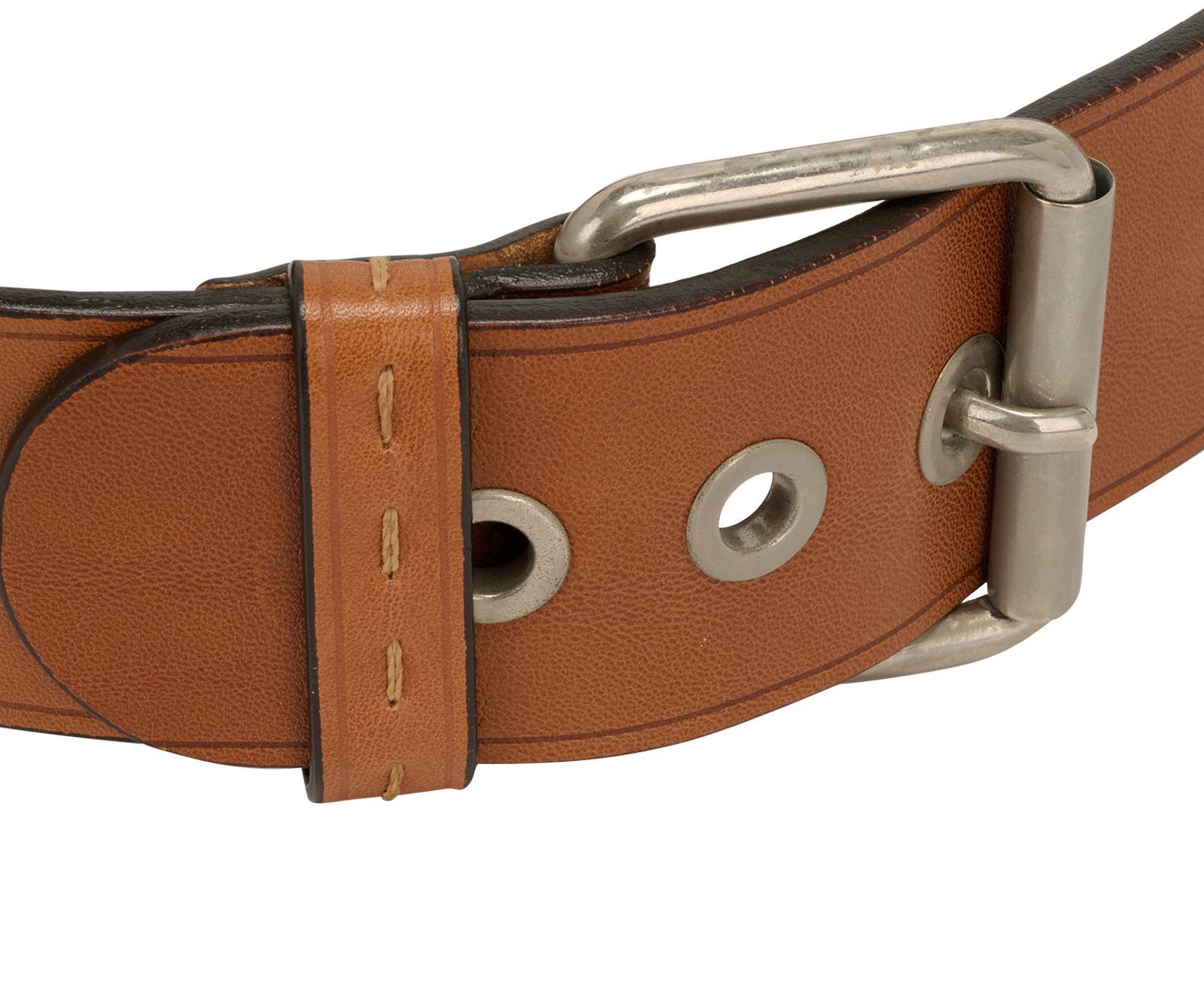 Chloe Double-Buckle Wide Belt, &pound;120, Accessories, Brown, Leather, Other view