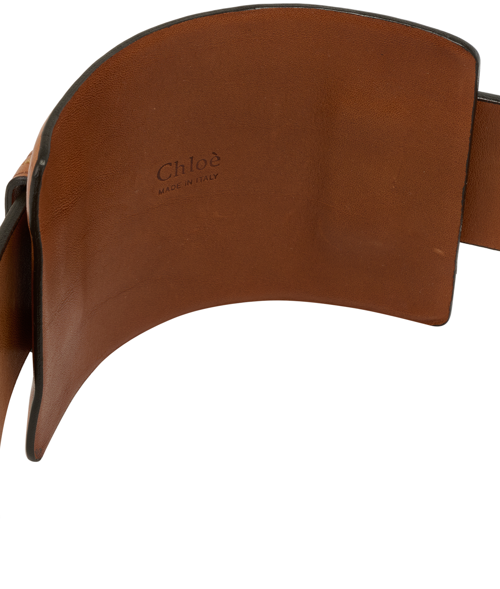 Chloe Double-Buckle Wide Belt, &pound;120, Accessories, Brown, Leather, Other view