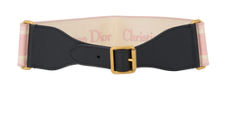 Christian Dior Logo Wide Waist Belt,Canvas,Pink, 50-MA-0270, 80CM, BD, 3*