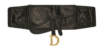 Christian Dior Saddle Belt, front view