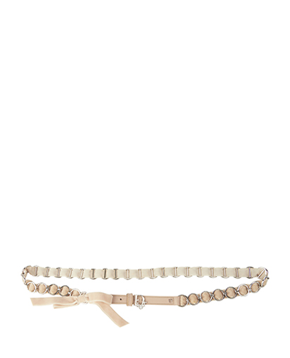 Christian Dior Chain Ribbon Belt, front view