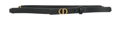 Christian Dior Caro Belt, £220, Accessories, Black, Leather, Front view